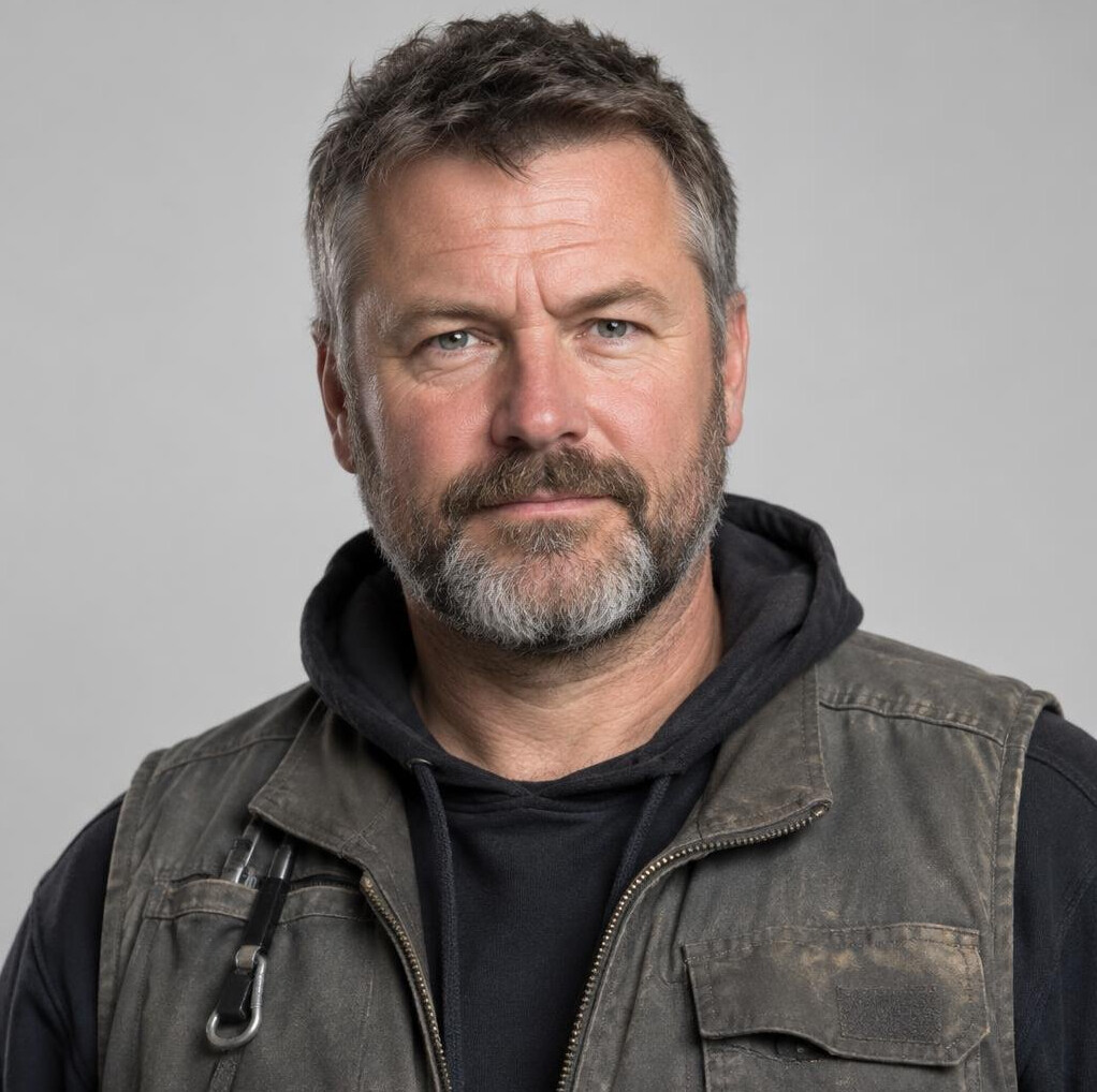 Studio portrait of a man gaffer