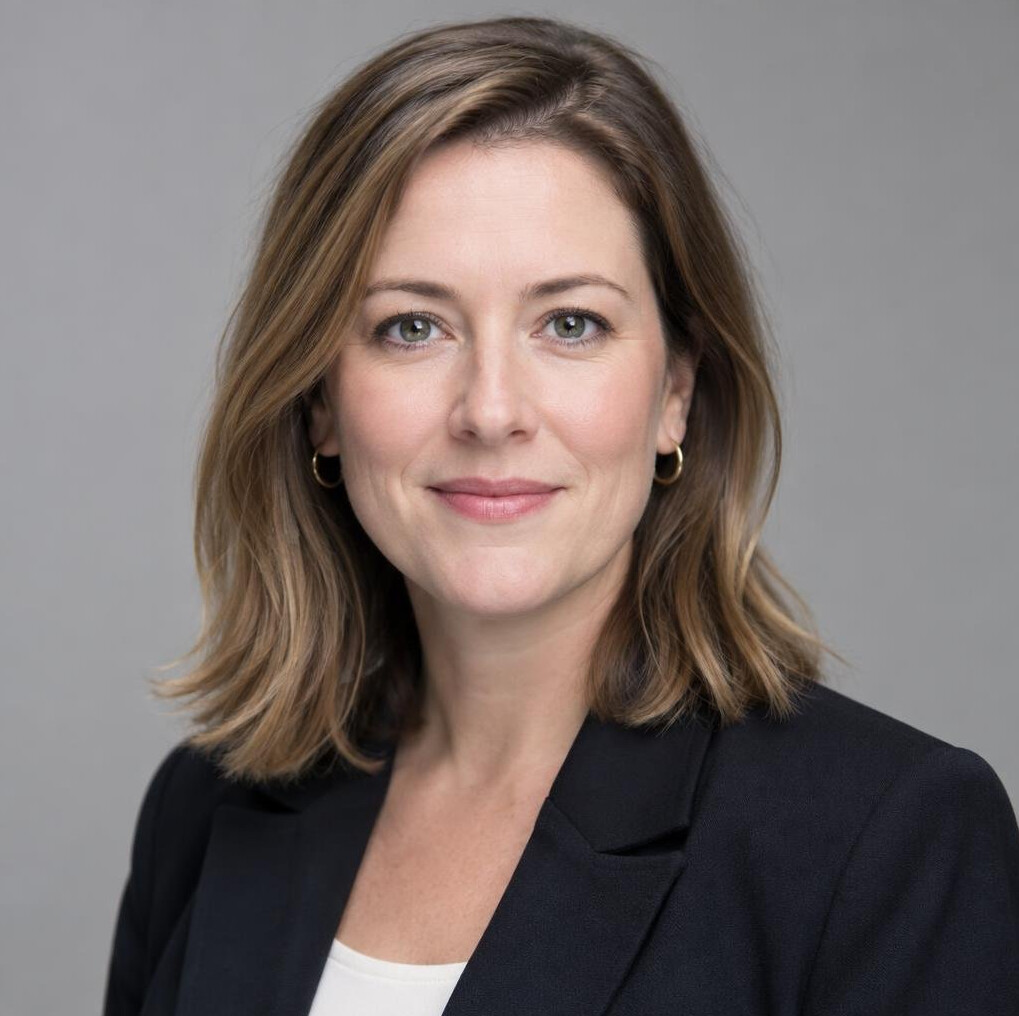Studio portrait of a woman producer